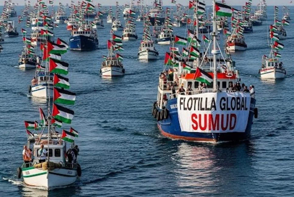 Global Sumud Flotilla sets sail from Tunisia to break Gaza blockade