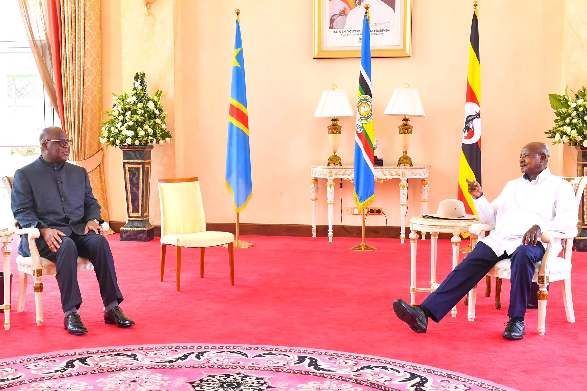 Ugandan Congolese presidents discuss security cooperation