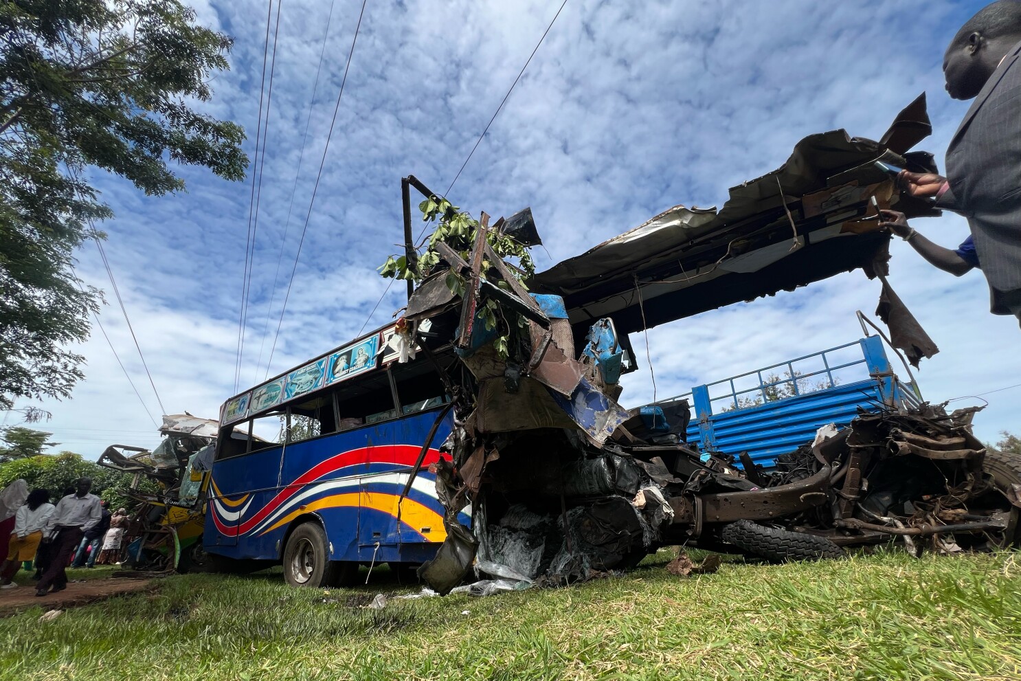 Collision involving multiple vehicles on Uganda highway kills 46 people