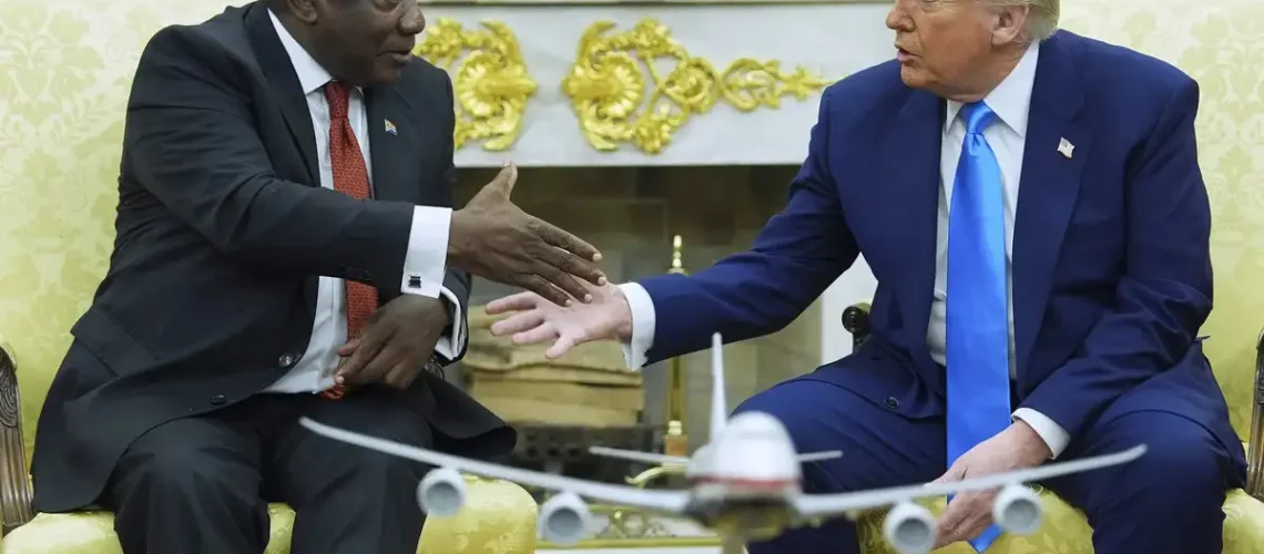after-qatars-gift-jet-donald-trump-now-tells-south-african-president-cyril-ramaphosa-he-would-accept-an-aircraft-from-his-country-as-a-gift-if-offered